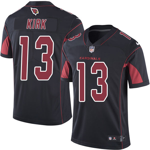 Nike Cardinals #13 Christian Kirk Black Men's Stitched NFL Limited Rush Jersey - Click Image to Close